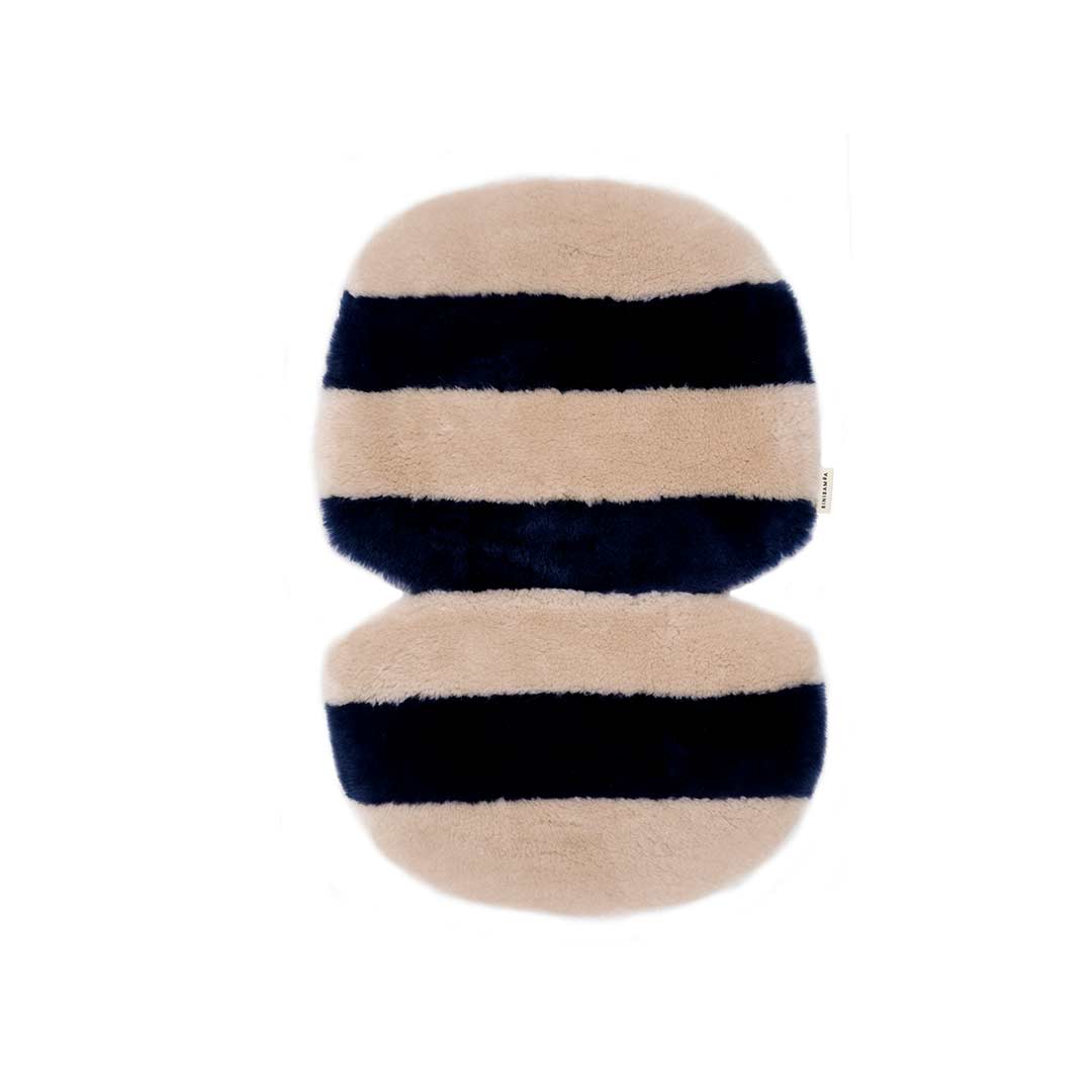  BINIBAMBA Merino Sheepskin Snuggler - Blue Rose Stripe、mySite、merchandisen
