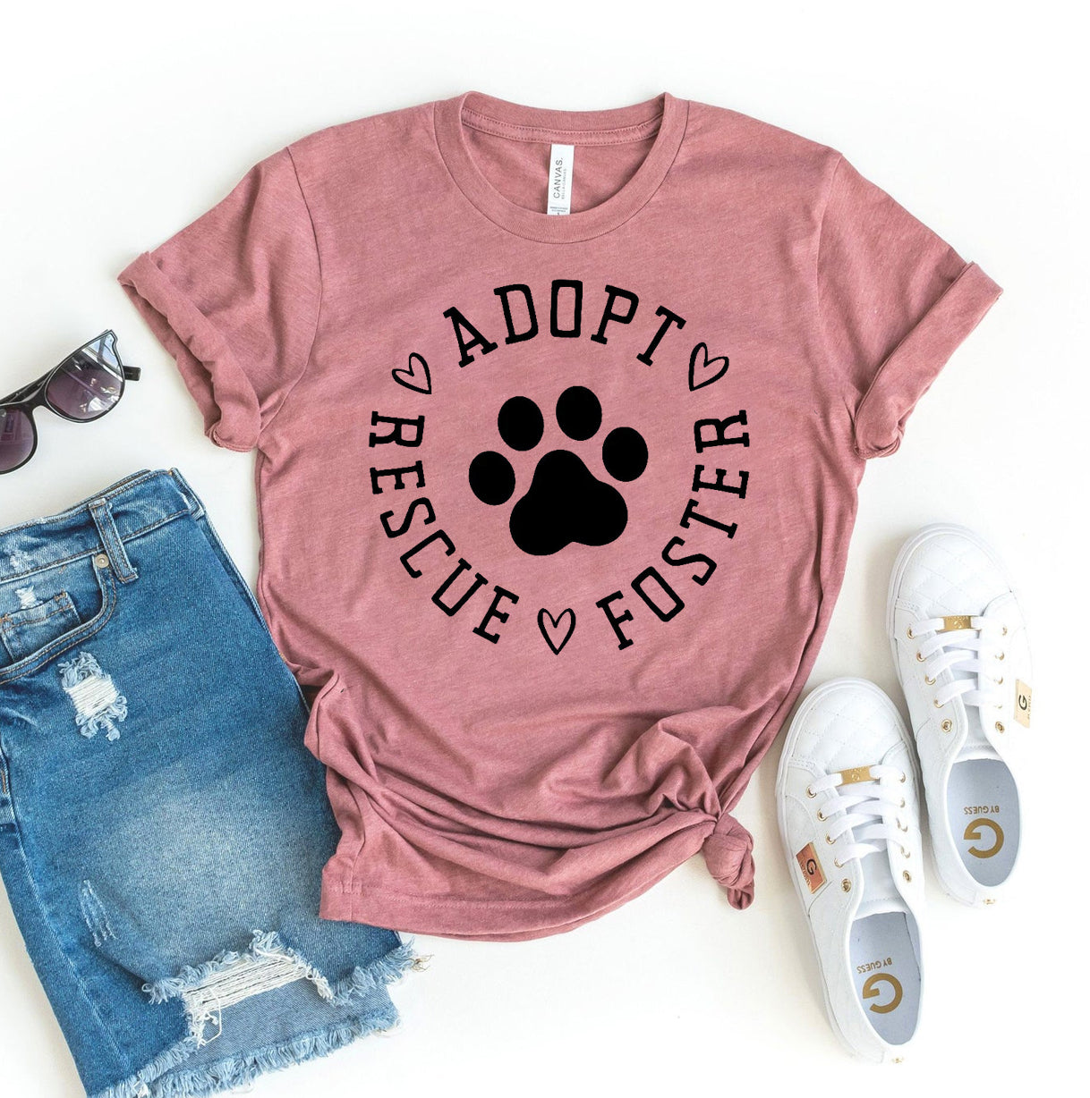 Adopt Rescue Foster T-Shirt、mySite、camillekostekn