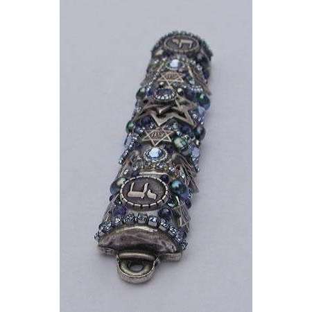 Michal Golan Swarovski Crystal, Freshwater Pearl & Iolite Mezuzah、mySite、topwebapps