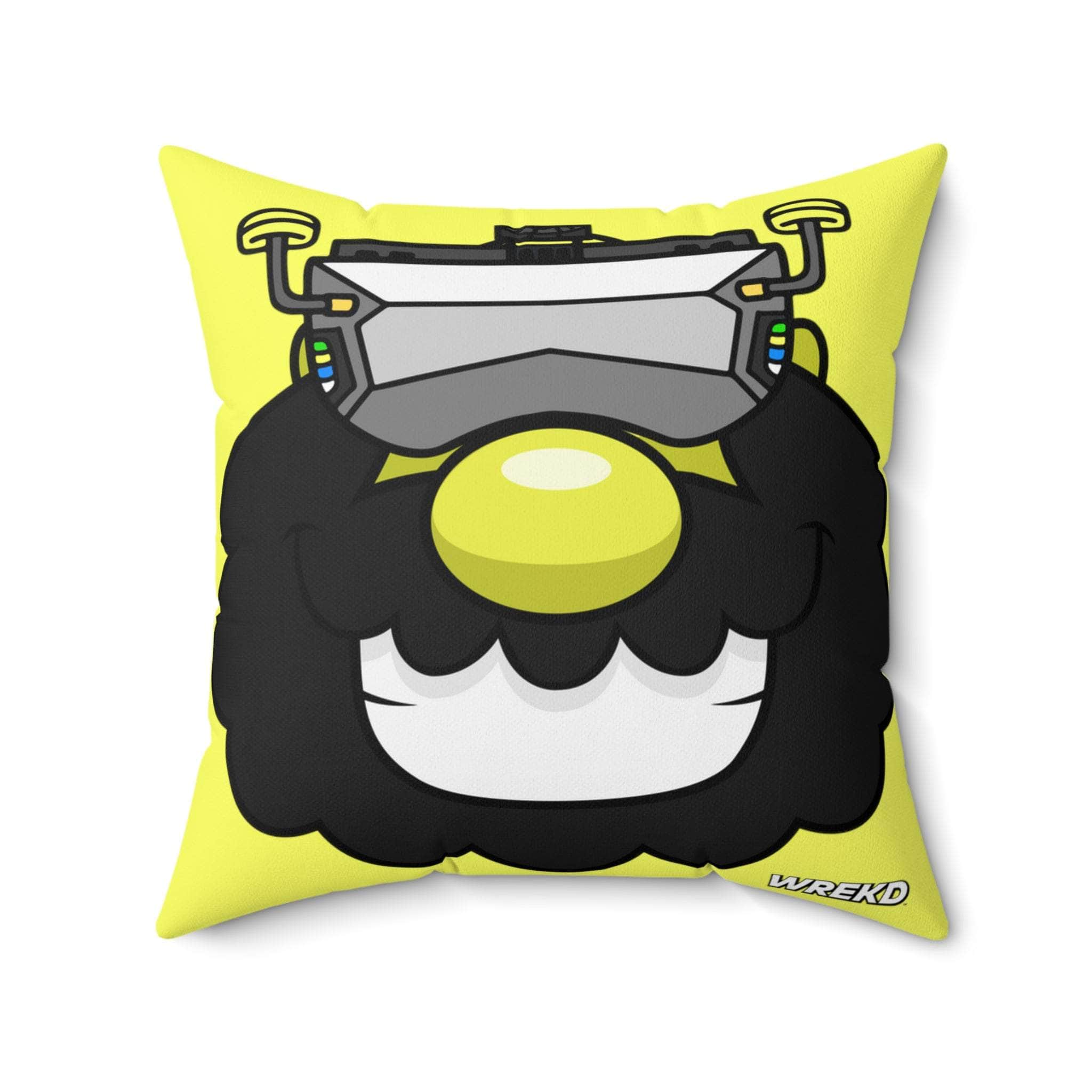 FPV Kaveman Square Pillow by WREKD Co. - Choose Size、mySite、merchandisen