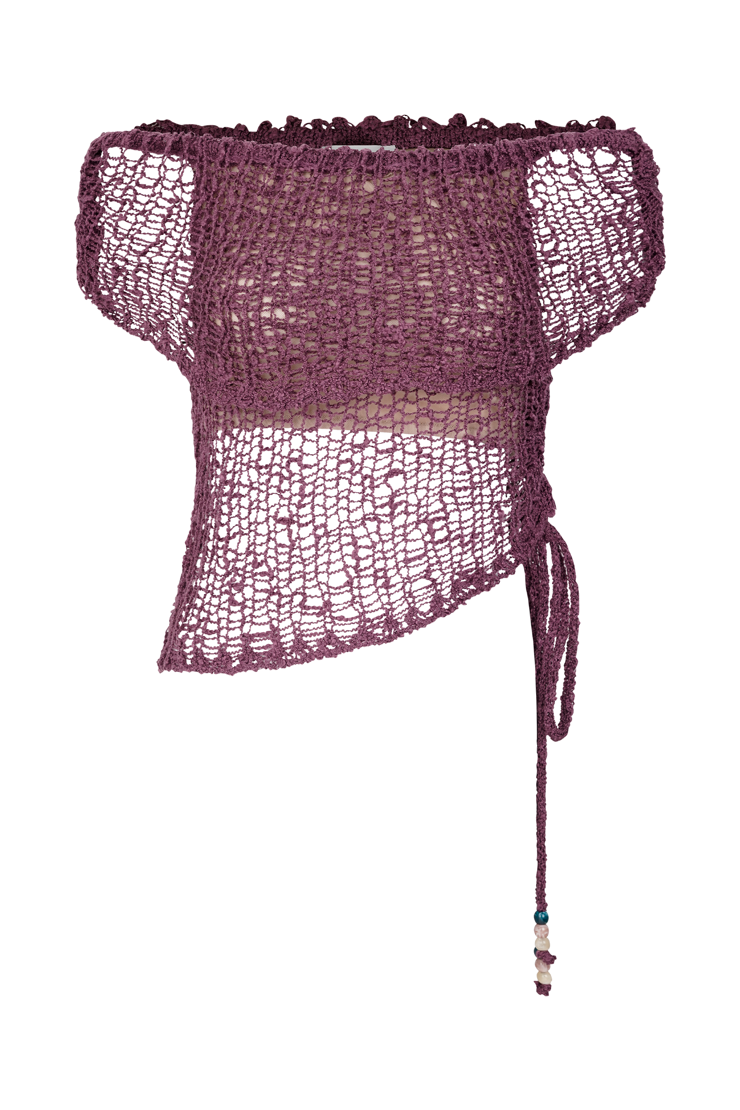 Cordelia Off Shoulder Knit Top - Mauve、mySite、solidvoid