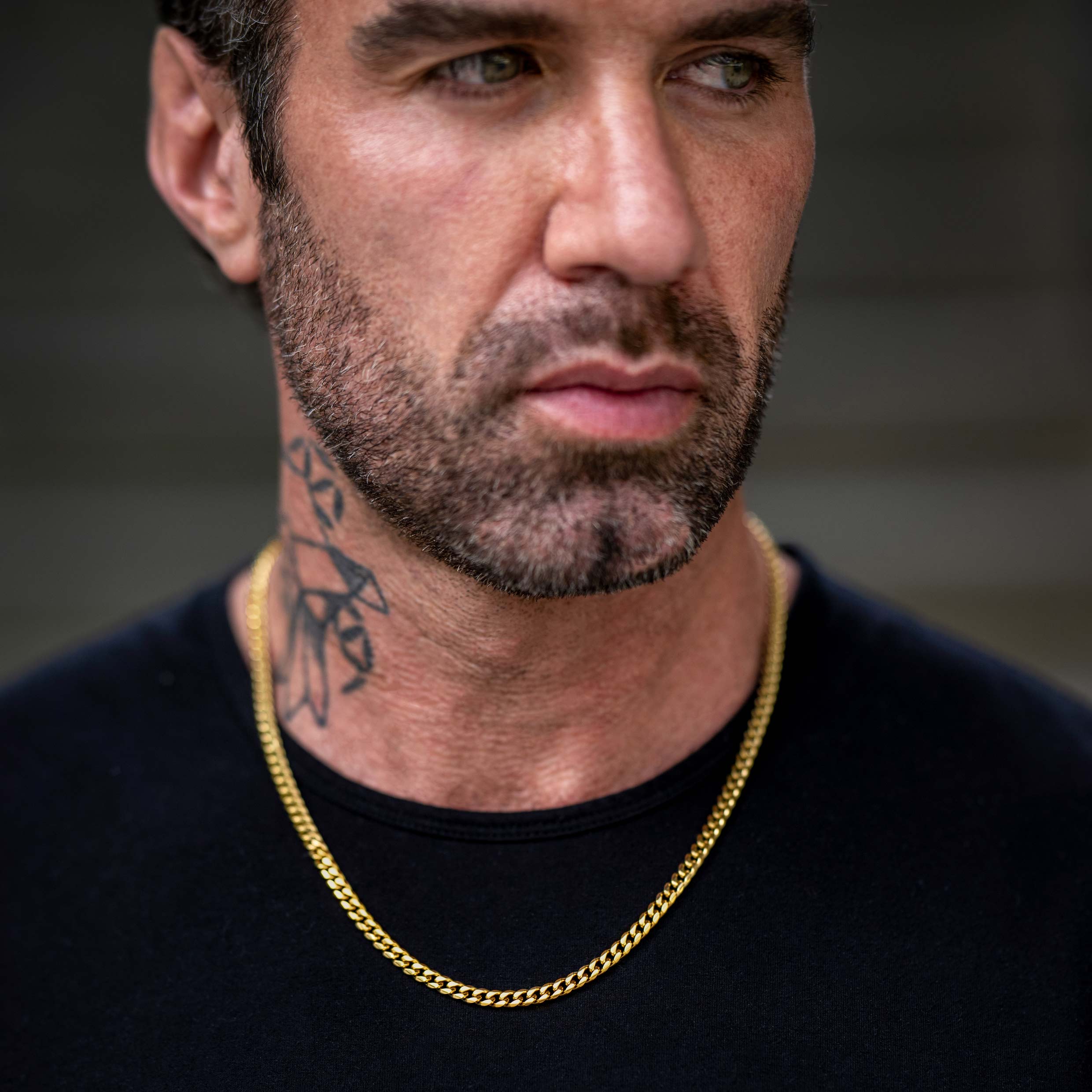 Cuban Chain Necklace, 5MM - 14K Gold、mySite、botmansion