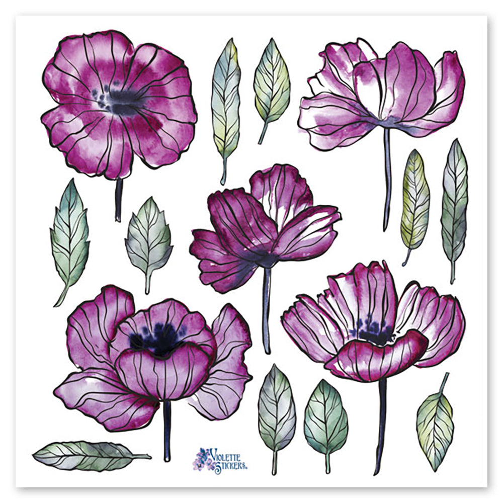  Purple Poppy Stickers、mySite、ghnorth