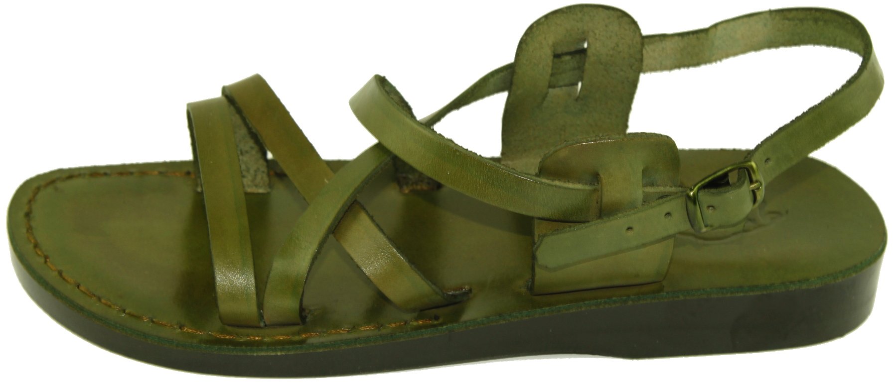 Holy Land Market Unisex Biblical Leather Sandals - Jesus - Yashua Style II - Colored、mySite、elrpsem3k