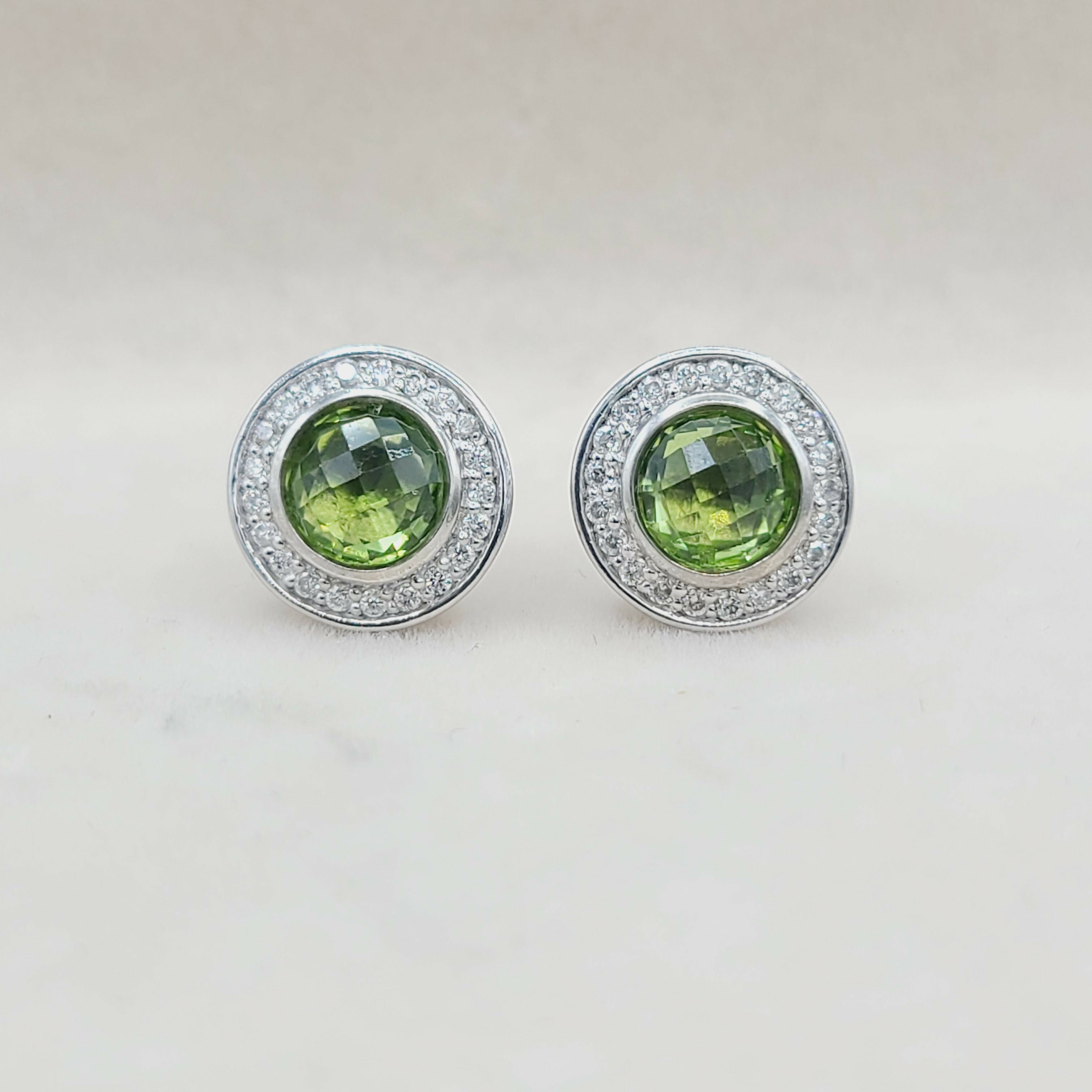 David Yurman Cerise Earrings Peridot & Diamonds、mySite、hinf8tx79