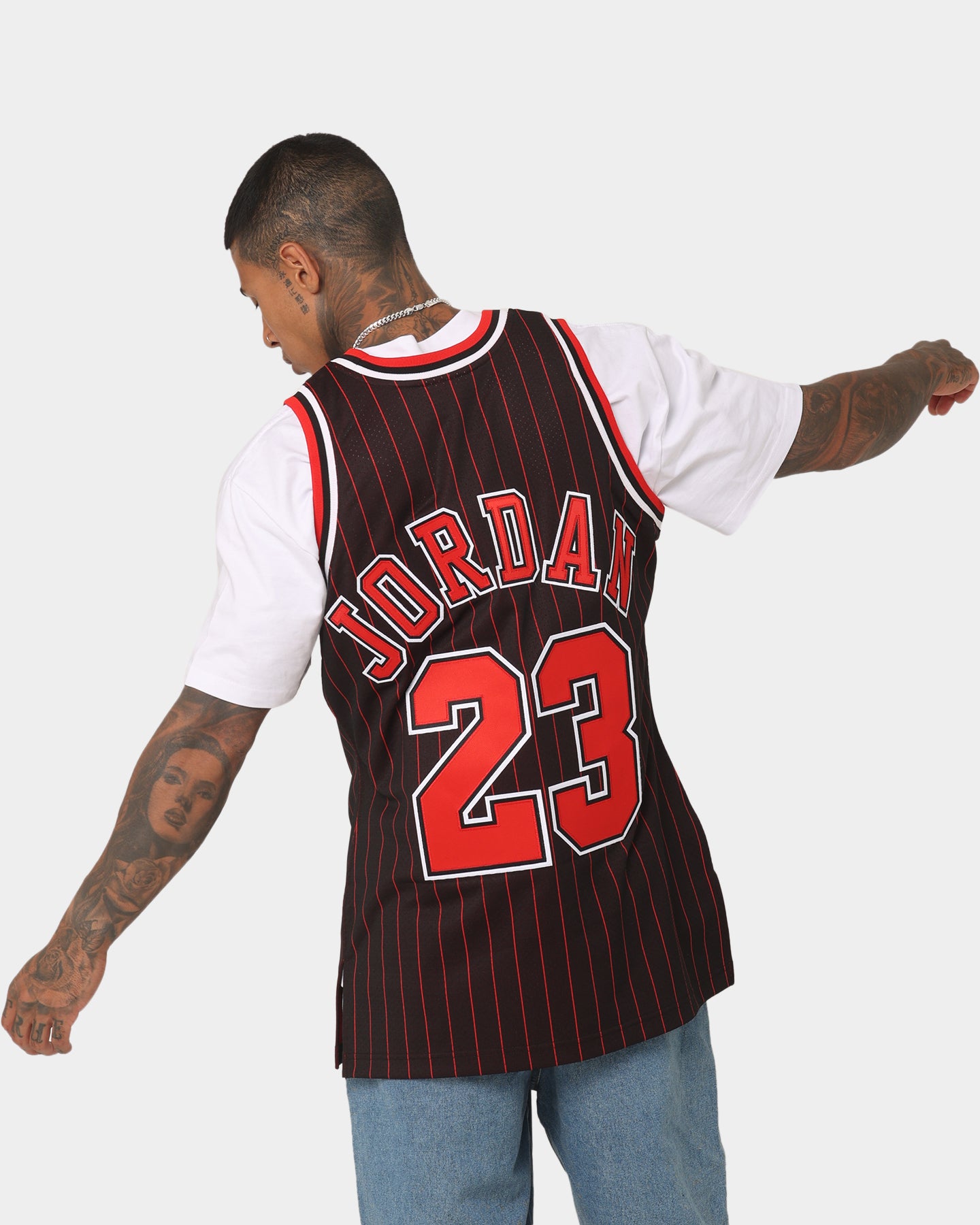 Mitchell & Ness Chicago Bulls Michael Jordan '95-'96 #23 Authentic Jersey Black、mySite、zt4zffjzw