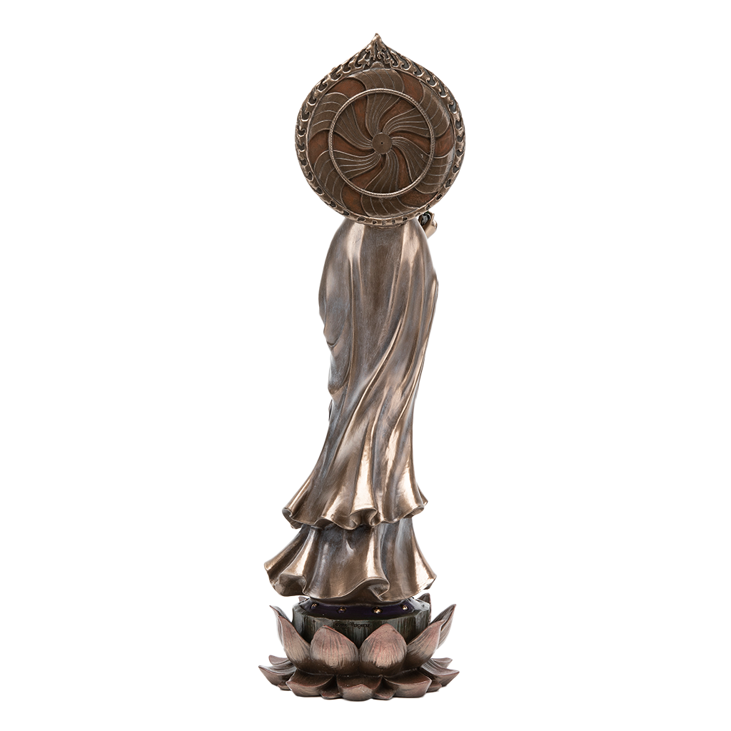 Bronze Kuan Yin Statue with Willow Branch、mySite、topwebapps