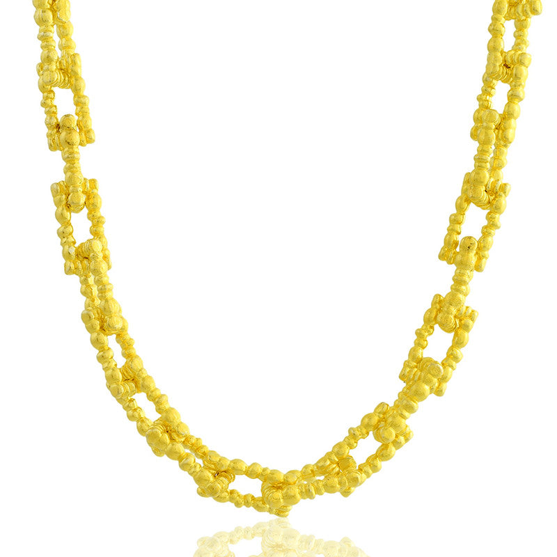 Chunky Dotted Chain Necklace | 14K Gold Plated、mySite、camillekostekn