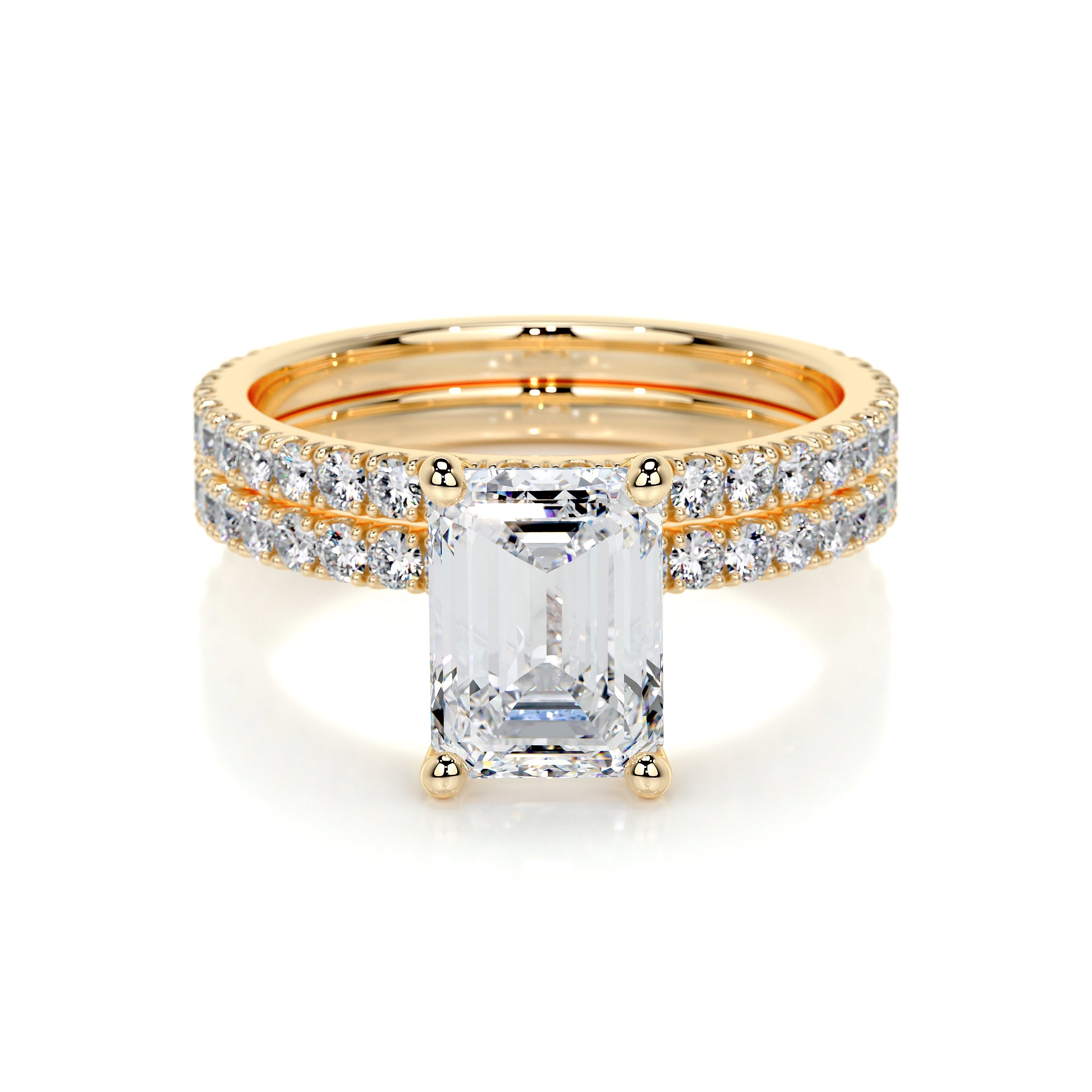 Royal Lab Grown Diamond Bridal Set -18K Yellow Gold、mySite、hinf8tx79