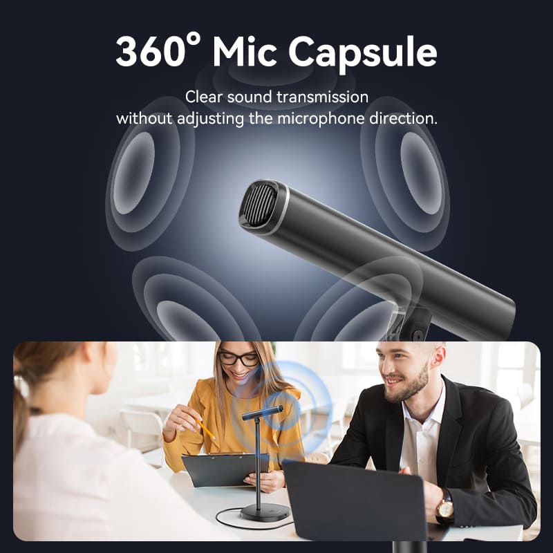 Vention USB Desktop Microphone with Mute Button Black、mySite、fannypackpong