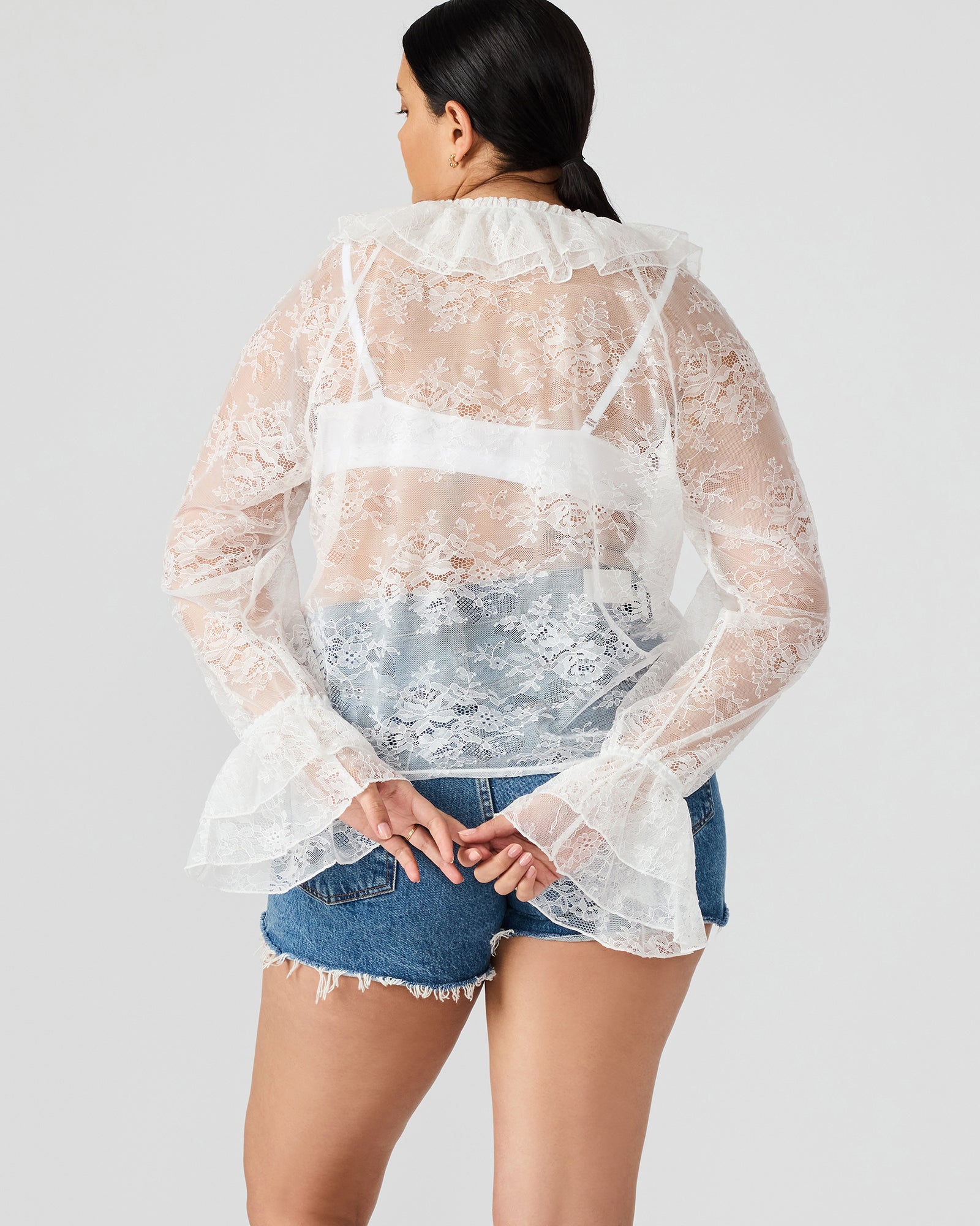 HAMPTON LACE BLOUSE WHITE、mySite、gtrtttuynbv