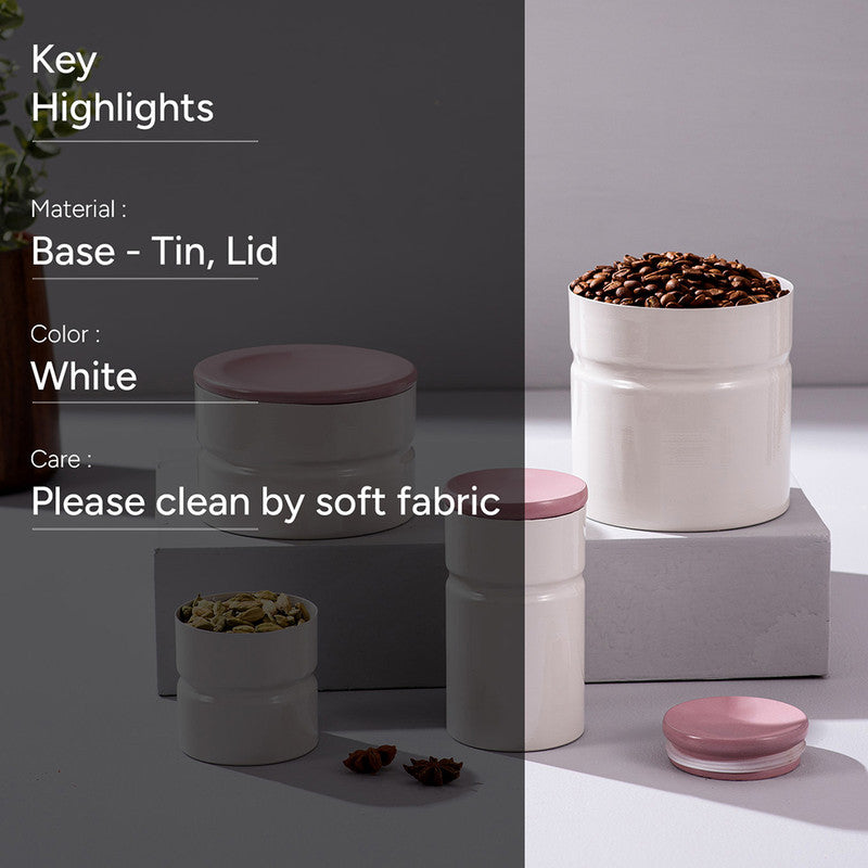 Stainless Steel Jar Set | Multicolour | Set of 4、mySite、camillekostekn