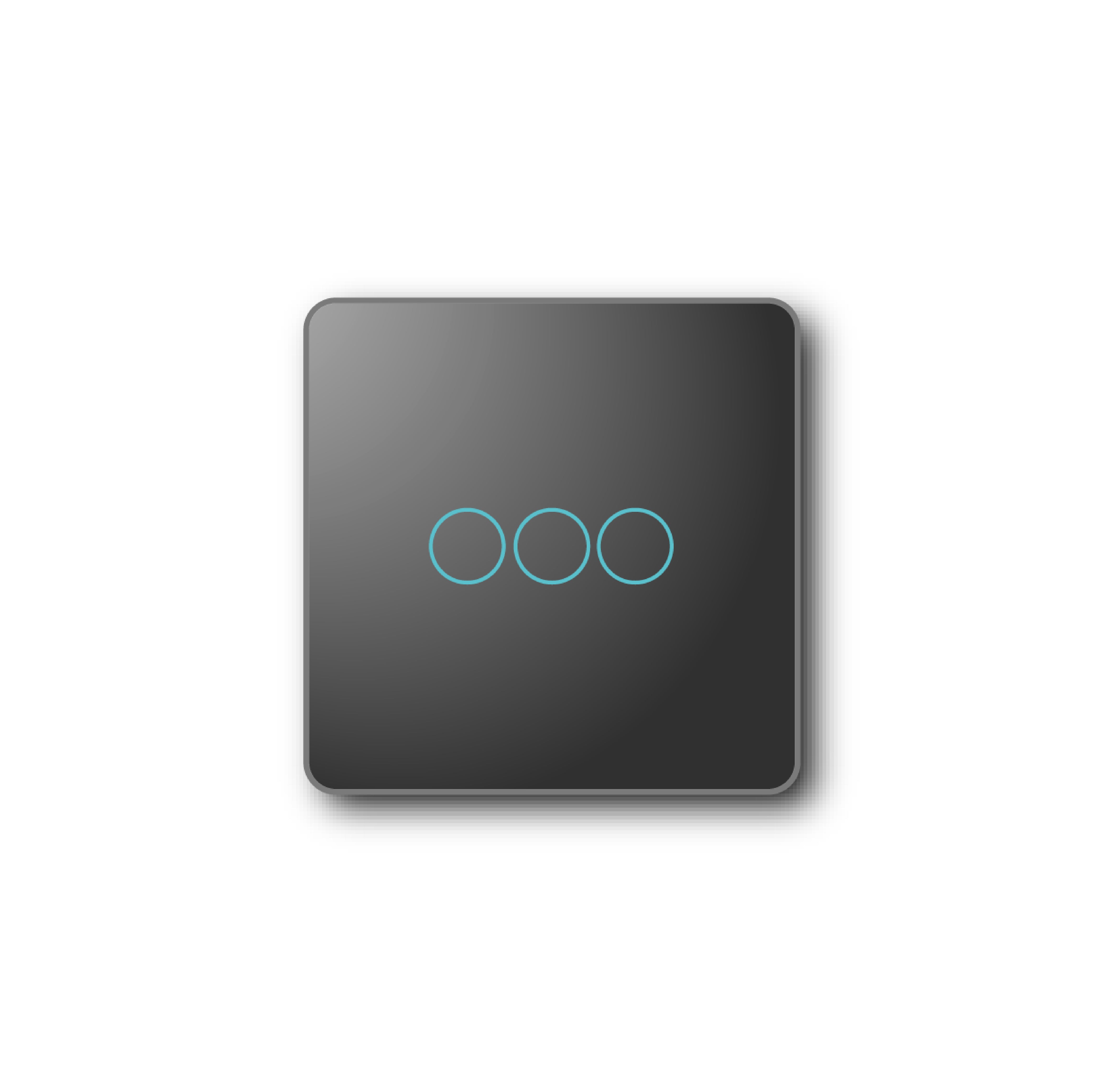 Smartify vPRO Comando de Cenários 3 Botões (9 Cenários) Zigbee Preto - SYPC03ZBPR、mySite、fannypackpong