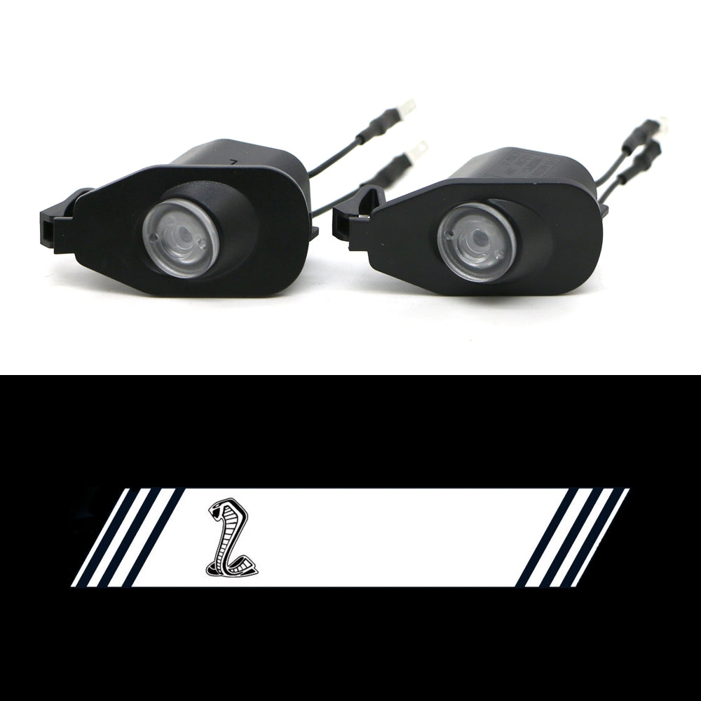 2x FordMustang 2013+ Mirror light (plug&play) - 5 Logos、mySite、nflplayoffbracketp