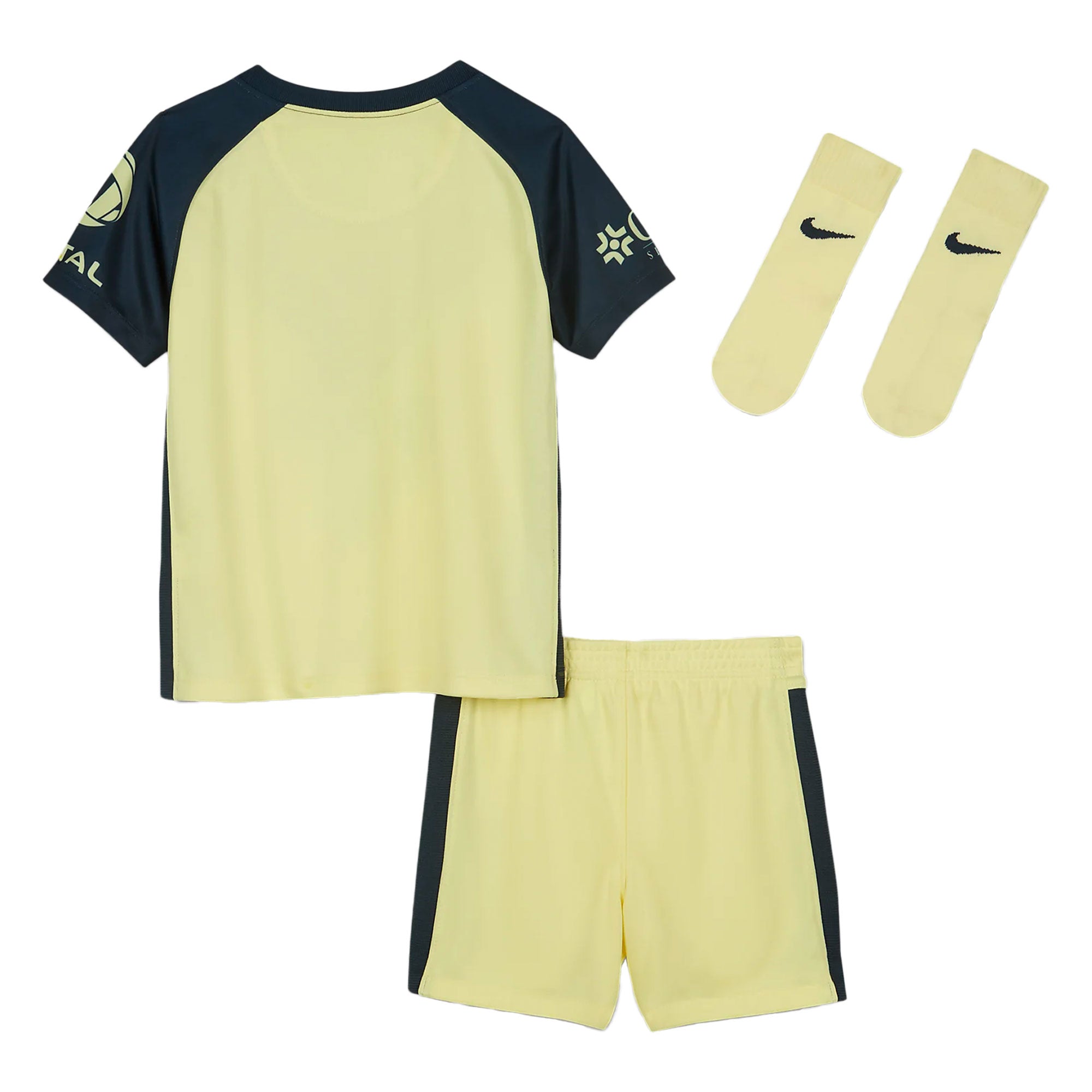 Nike Kids Club America 2021/22 Home Mini Kit Lemon Chiffon/Armory Navy、mySite、bottomscart