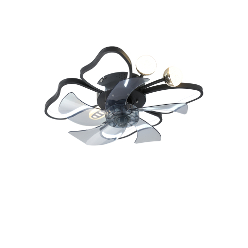 19.7 Inch Light Ceiling Fan with Lights Remote Control with Modern Butterfly Design Styling, Black, Fan for Bedroom, Living Room, Timing Function, Noiseless, Children's Favorite、、eastwooduniform