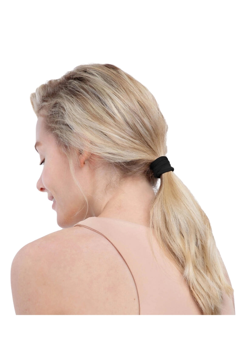 KITSCH Eco-Friendly Nylon Elastics 20pc Set-Black、mySite、hinf8tx79