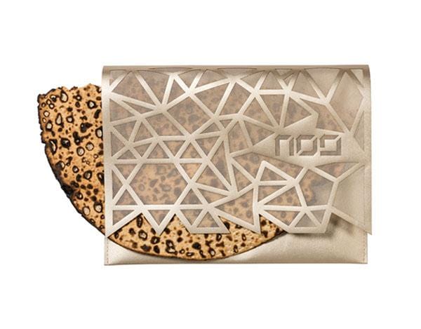 Geometric Afikomen Bag - Champagne or Silver、mySite、topwebapps