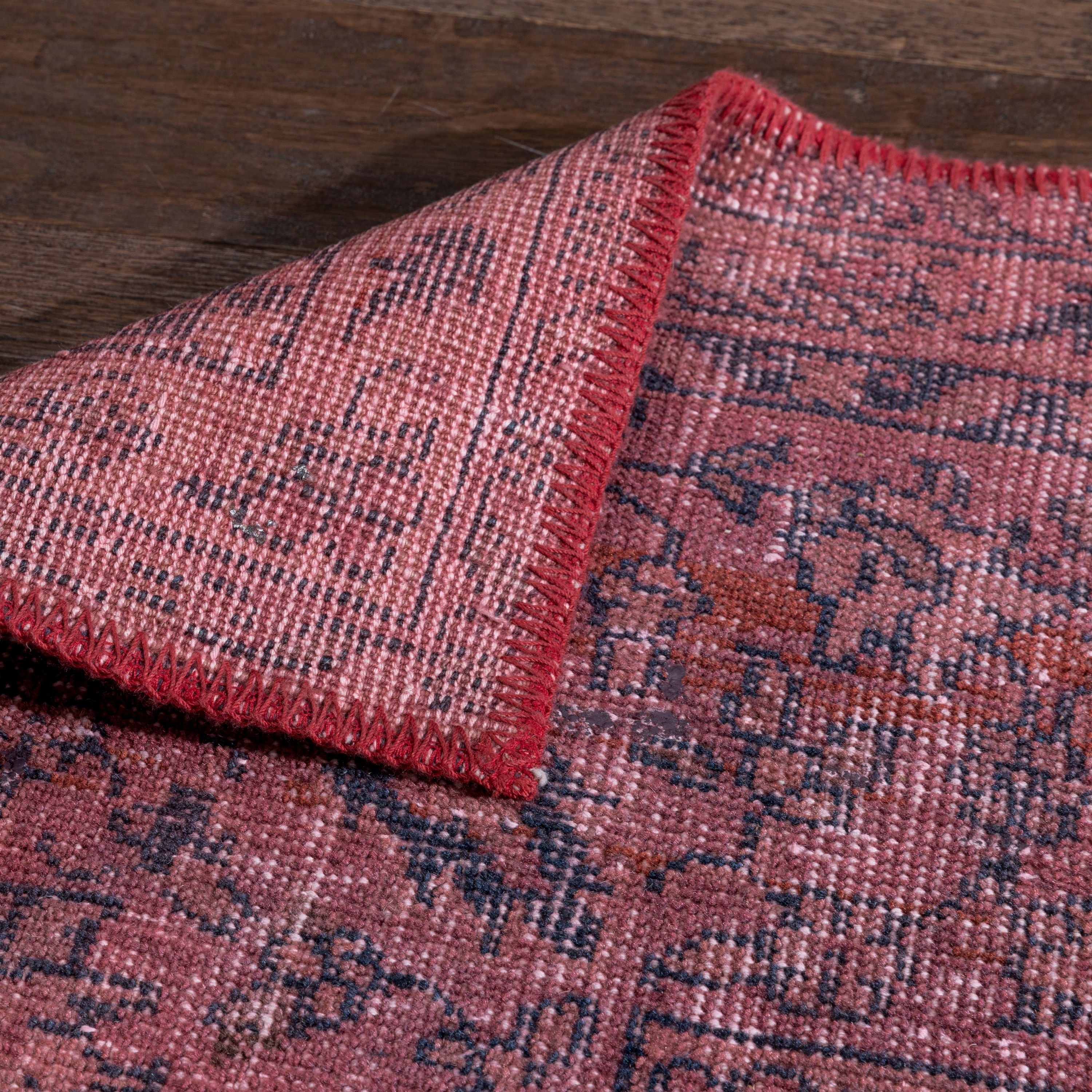 Cabrenet Pink & Purple Overdyed Medallion One-of-a-Kind Handmade Wool Area Rug 8'8 x 11'11、mySite、gigharbornorthrealestate