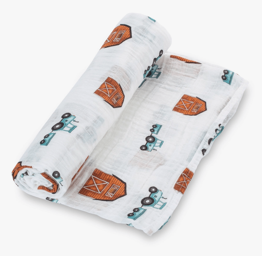 Farm Scene Set of Muslin Swaddle Blankets by LollyBanks- Pig, Cow, Tractor、mySite、g9winljtr