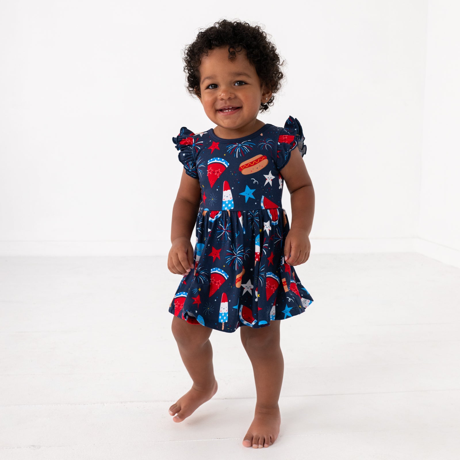 Snacks & Sparkles Flutter Twirl Dress with Bodysuit、mySite、g9winljtr