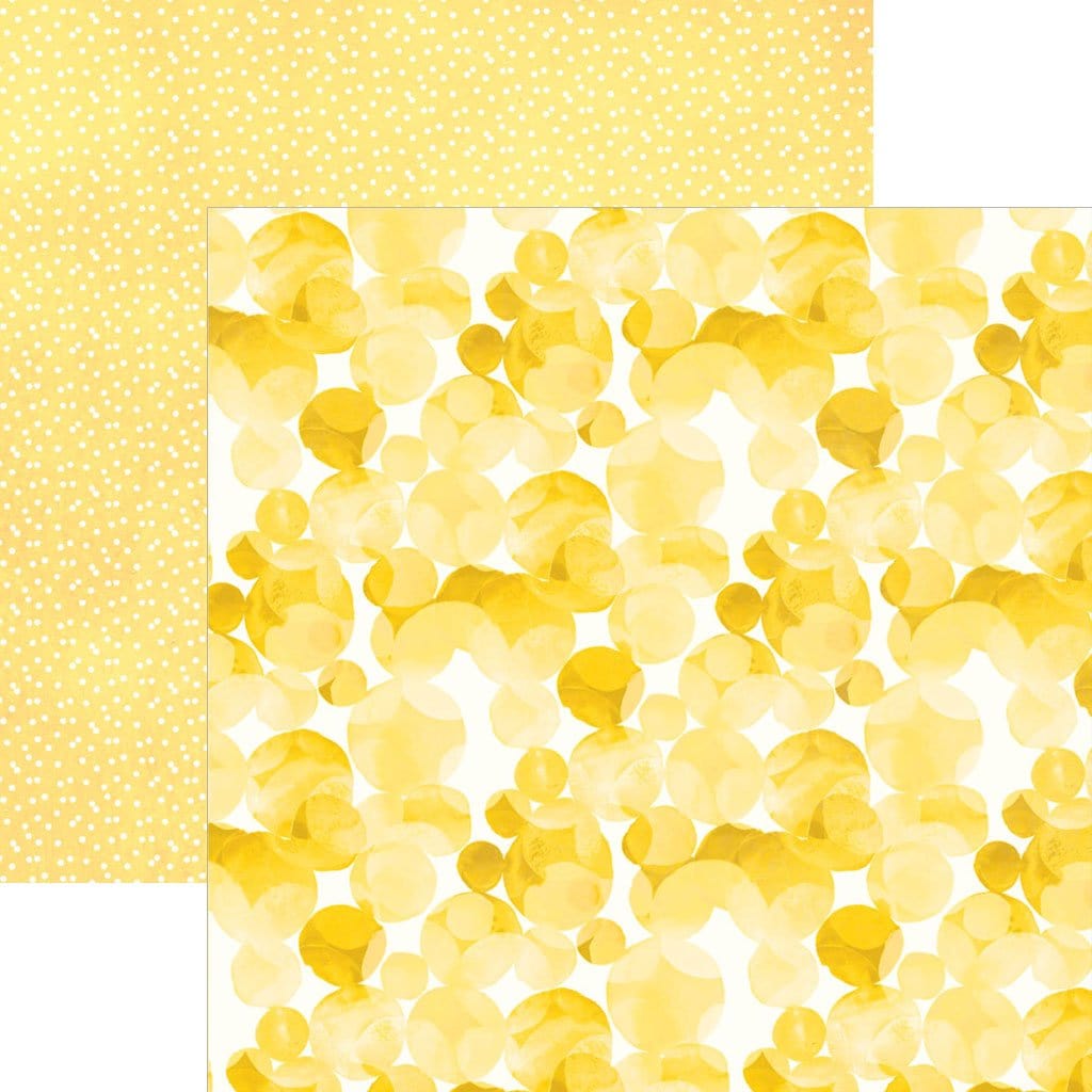  Scrapbook Paper - Yellow Watercolor Polka Dots、mySite、ghnorth