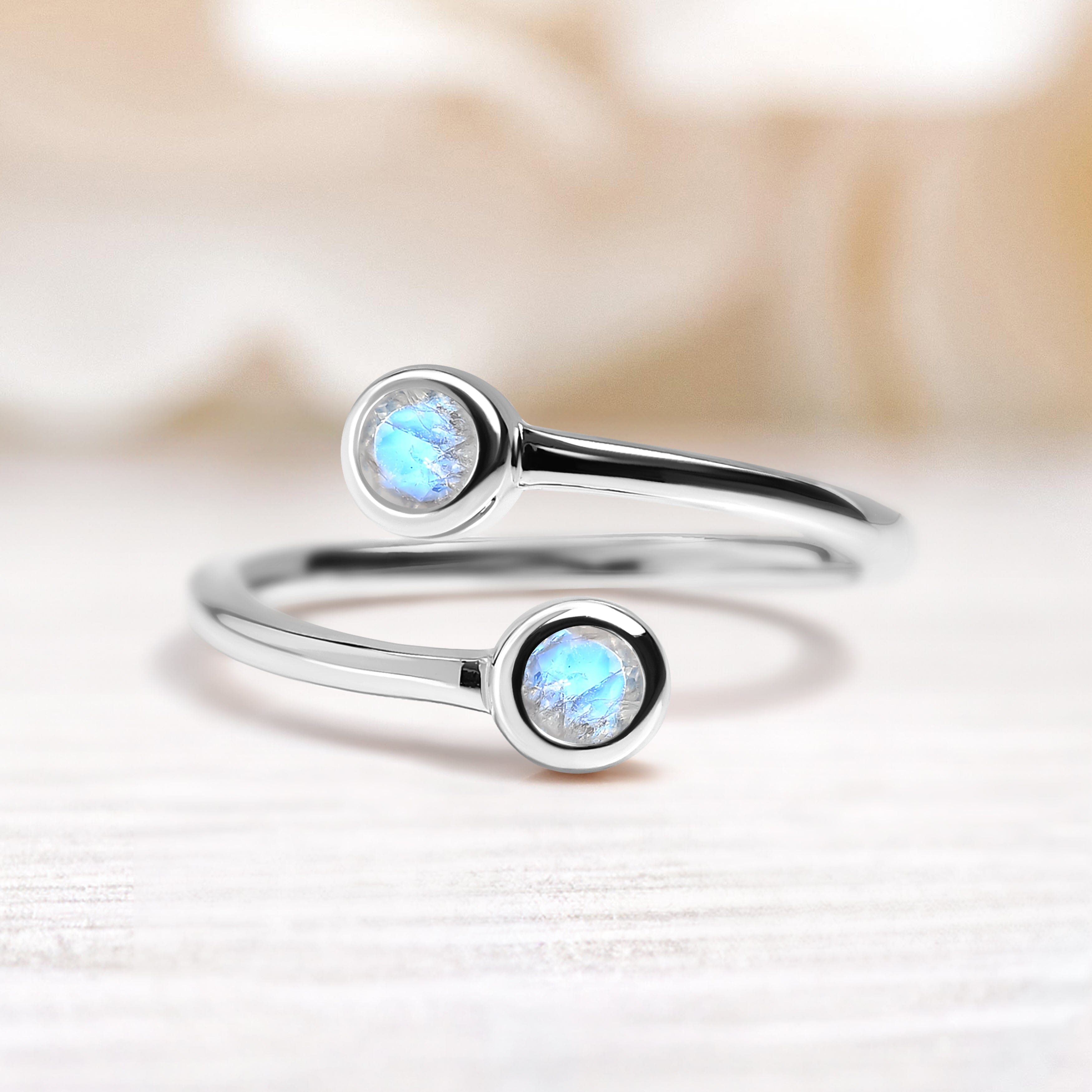 Adjustable Moonstone Ring - Evolve、mySite、hinf8tx79