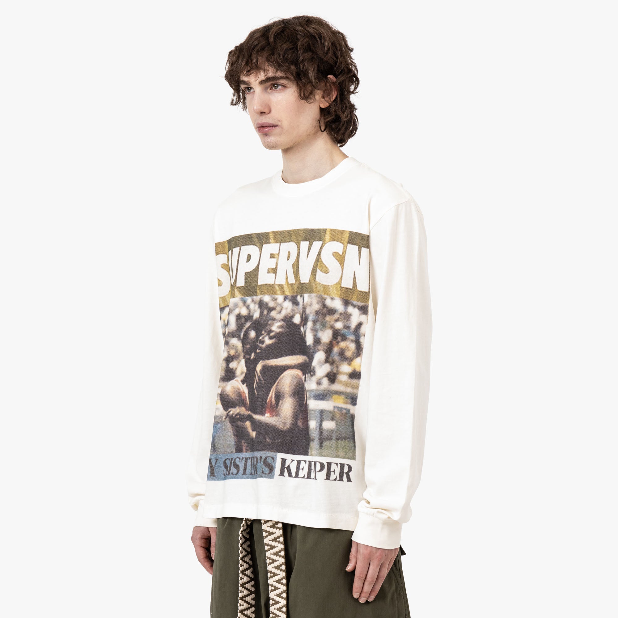  Supervsn Sisters Keeper Longsleeve T-Shirt / Bone、mySite、merchandisen