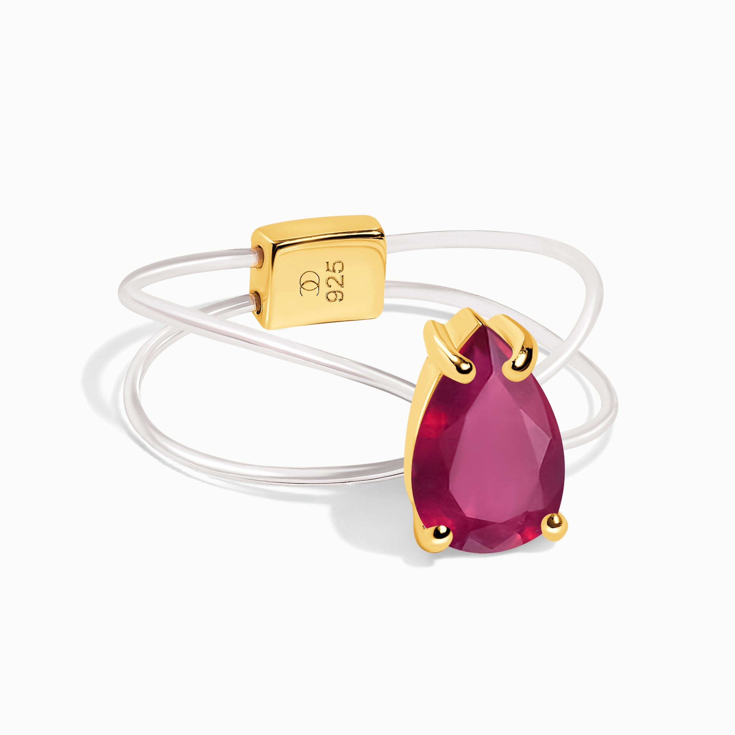 Ruby Ring Floating Sway - July Birthstone、mySite、hinf8tx79
