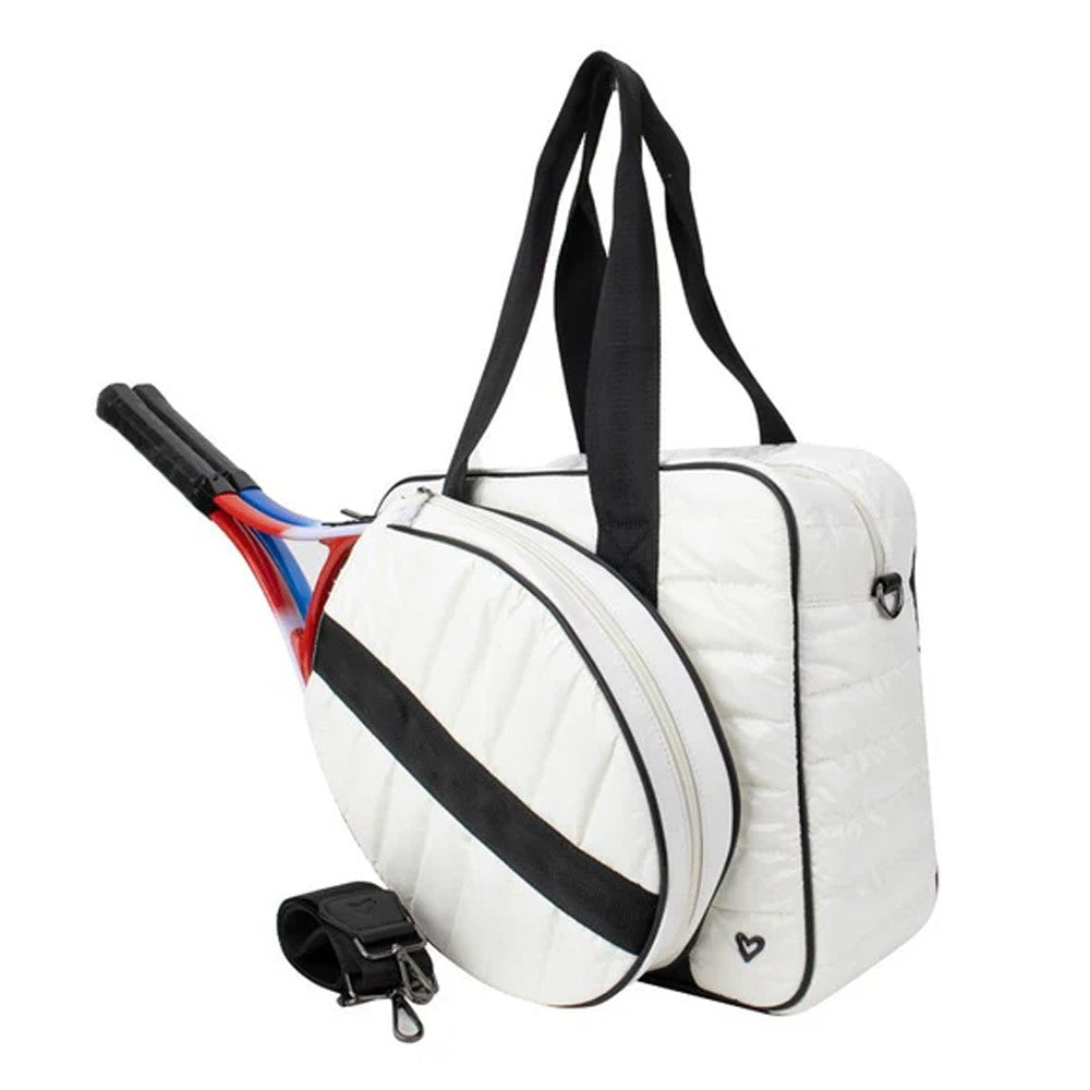 preneLOVE Tennis Puffer Bag - White/Black、mySite、neckold