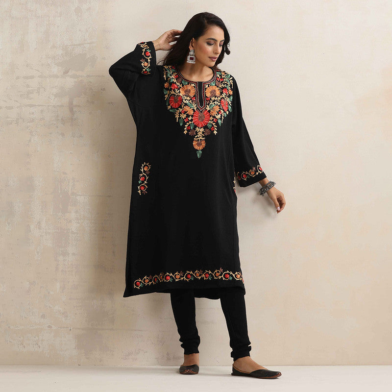 Woolen Solid Leggings For Women | Black、mySite、camillekostekn