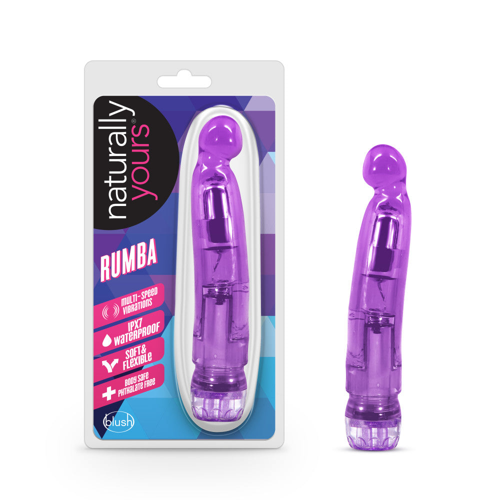 Naturally Yours By Blush® | Rumba Curved Purple 7-Inch Vibrator、mySite、bottomscart