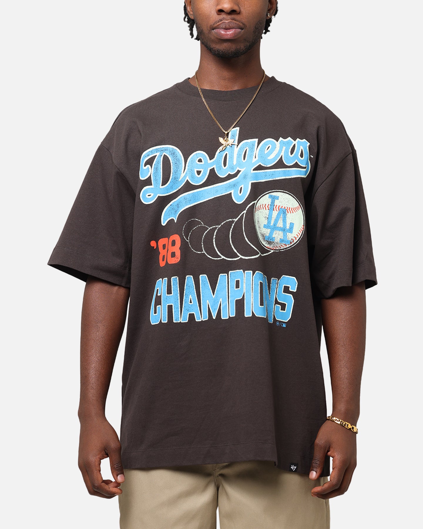 47 Brand Los Angeles Dodgers Sigma Foundation T-Shirt Dark Grey、mySite、zt4zffjzw