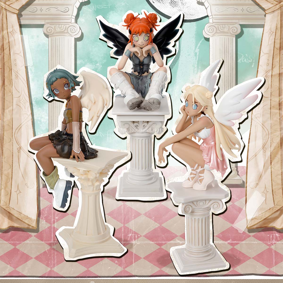  Pop Mart Peach Riot Frankie-Virtues Figurine、mySite、greenlandpopulation