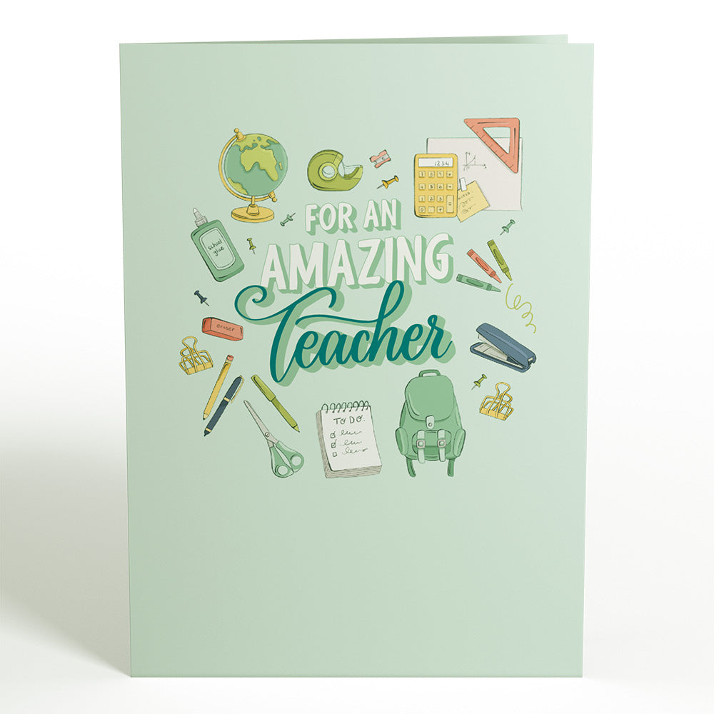 Amazing Teacher Apple Pop-Up Card、mySite、solidvoid