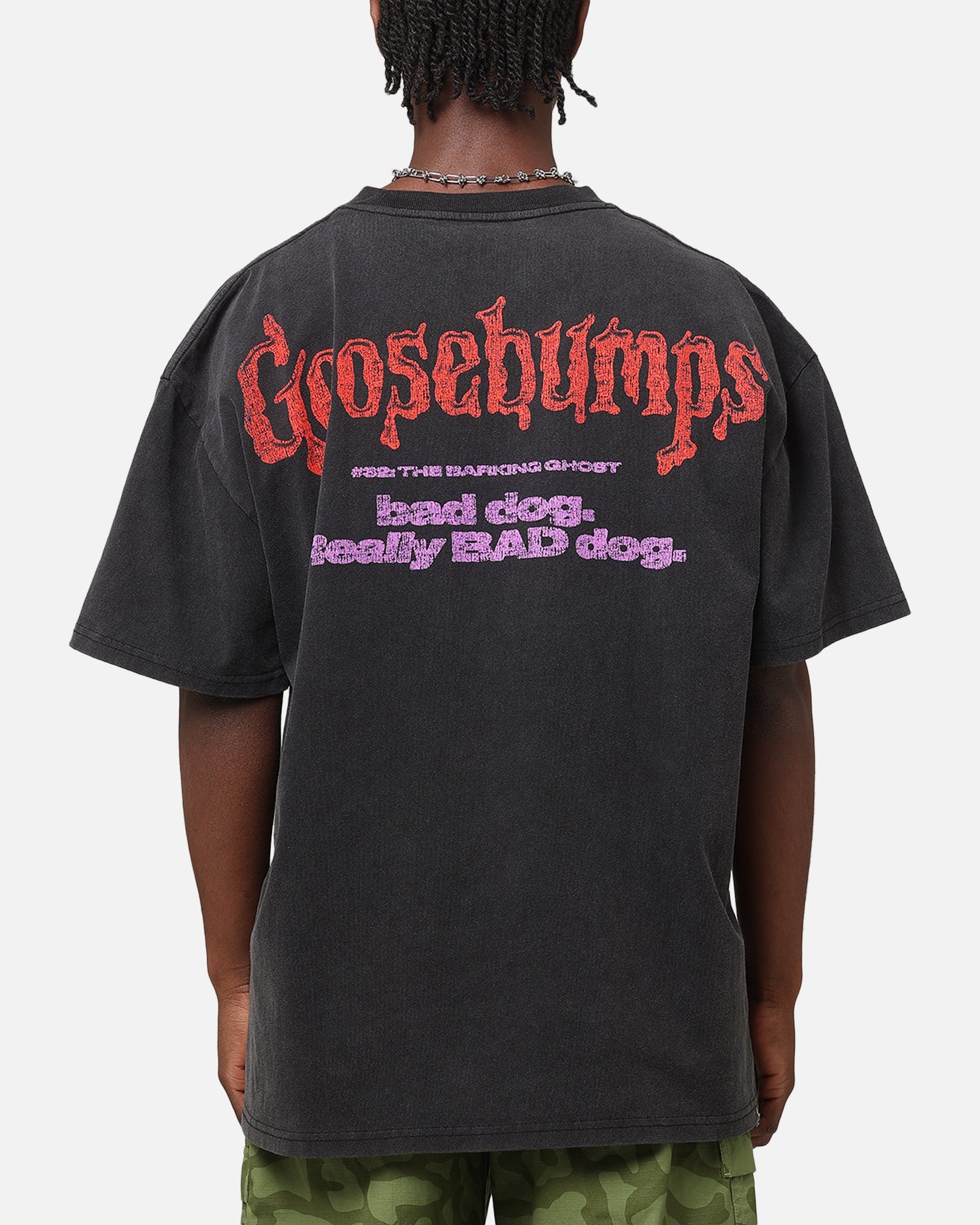 American Thrift X Goosebumps Barking Ghost Heavy T-Shirt Vintage Black、mySite、zt4zffjzw