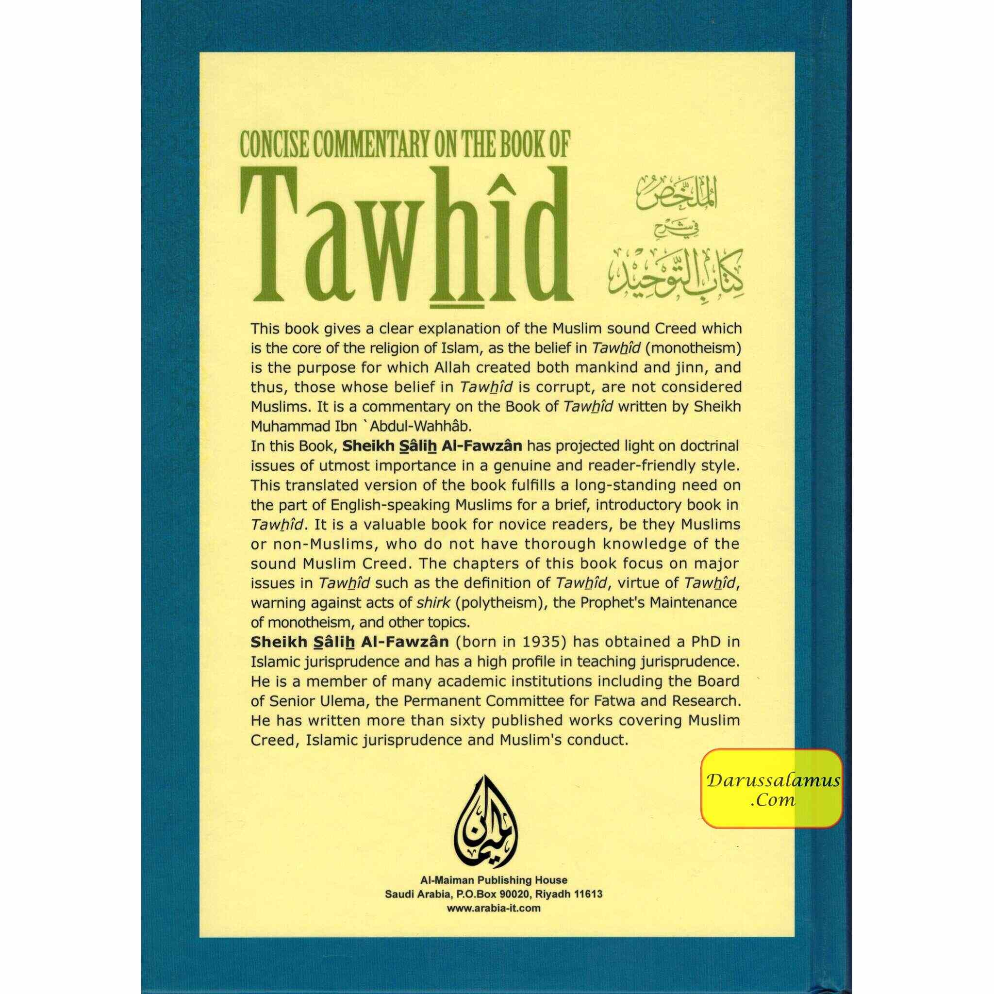 Concise Commentary on the Book of Tawhid By Dr Salih Al-Fawzan、mySite、topwebapps