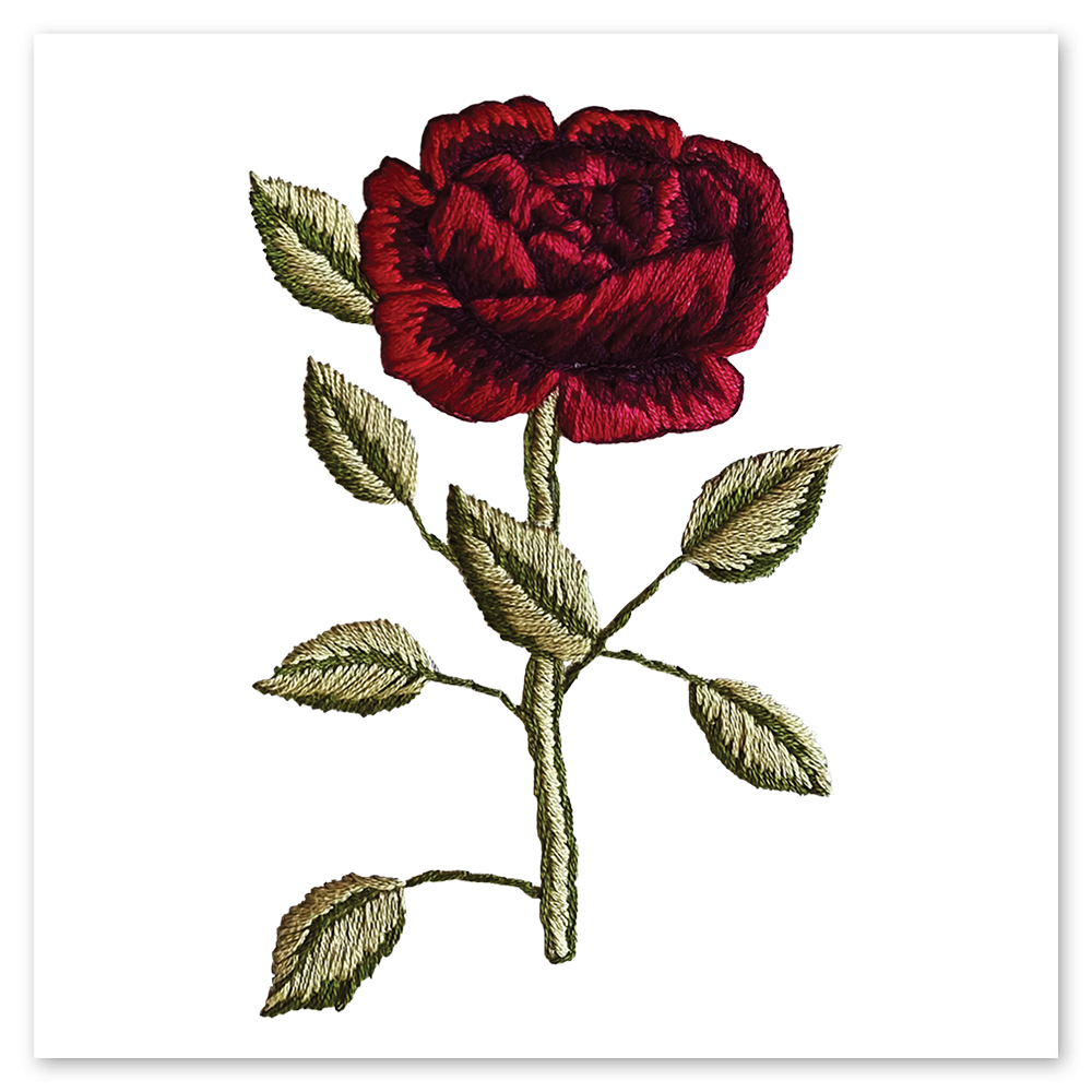  Stitched Rose Tattly Temporary Tattoos、mySite、ghnorth