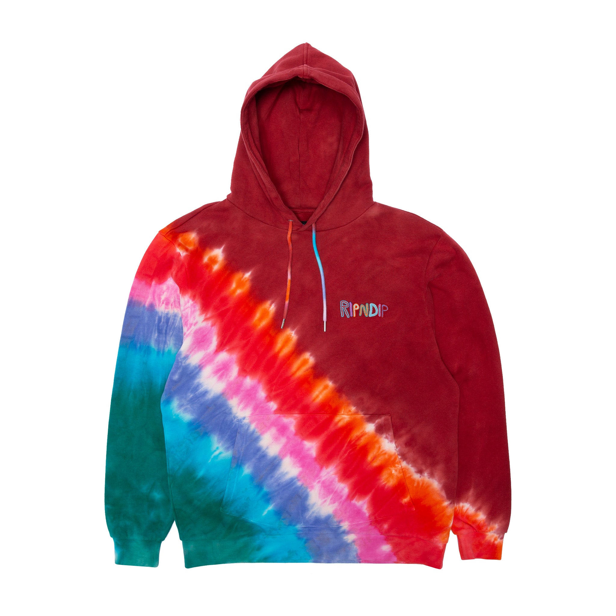  OG Prisma Embroidered Hoodie (Red Tie Dye)、mySite、merchandisen