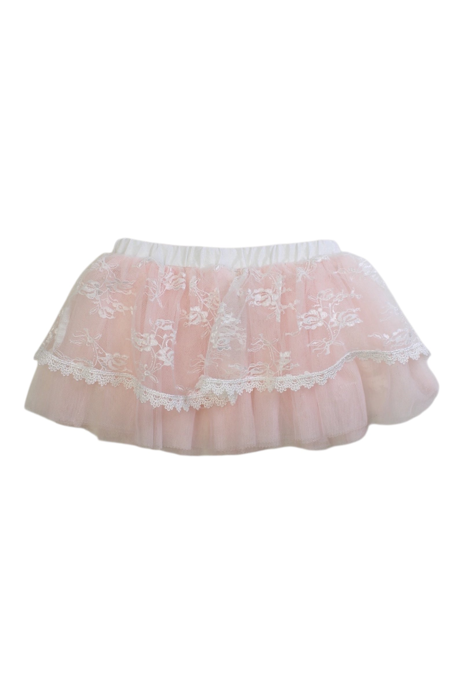 Miniclasix Tulle Skirt With Lace Trim 3-6M、mySite、g9winljtr