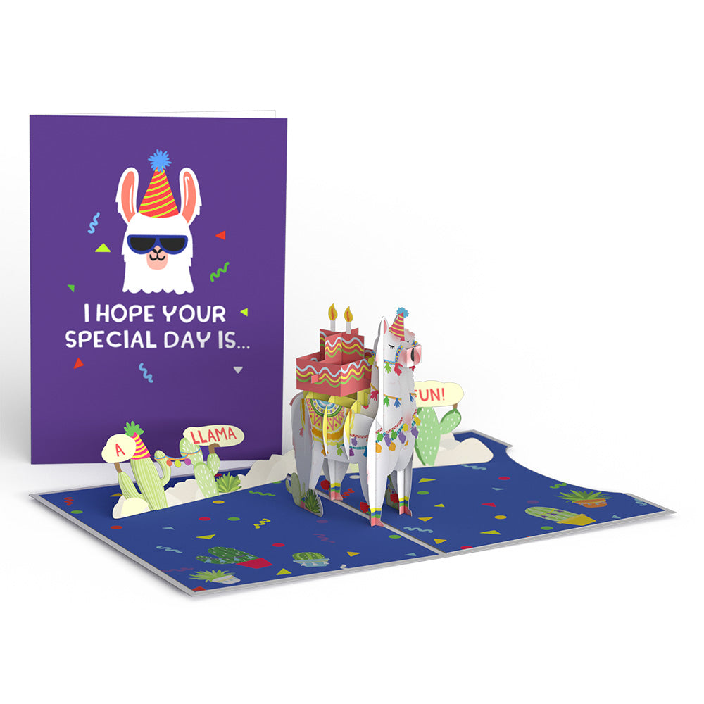 Birthday Party Animals 4-in-1 Nesting Card、mySite、solidvoid