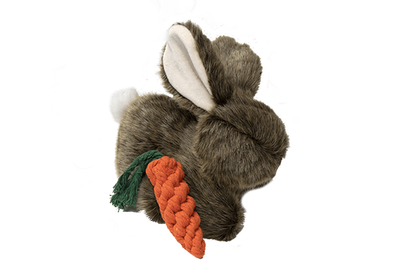 Bunny Rabbit Carrot Knot Plush Dog Toy *、mySite、g9winljtr