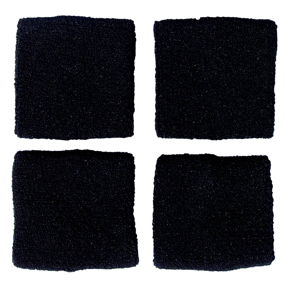 Tourna Hi Performance Wristband (2 pairs, Black)