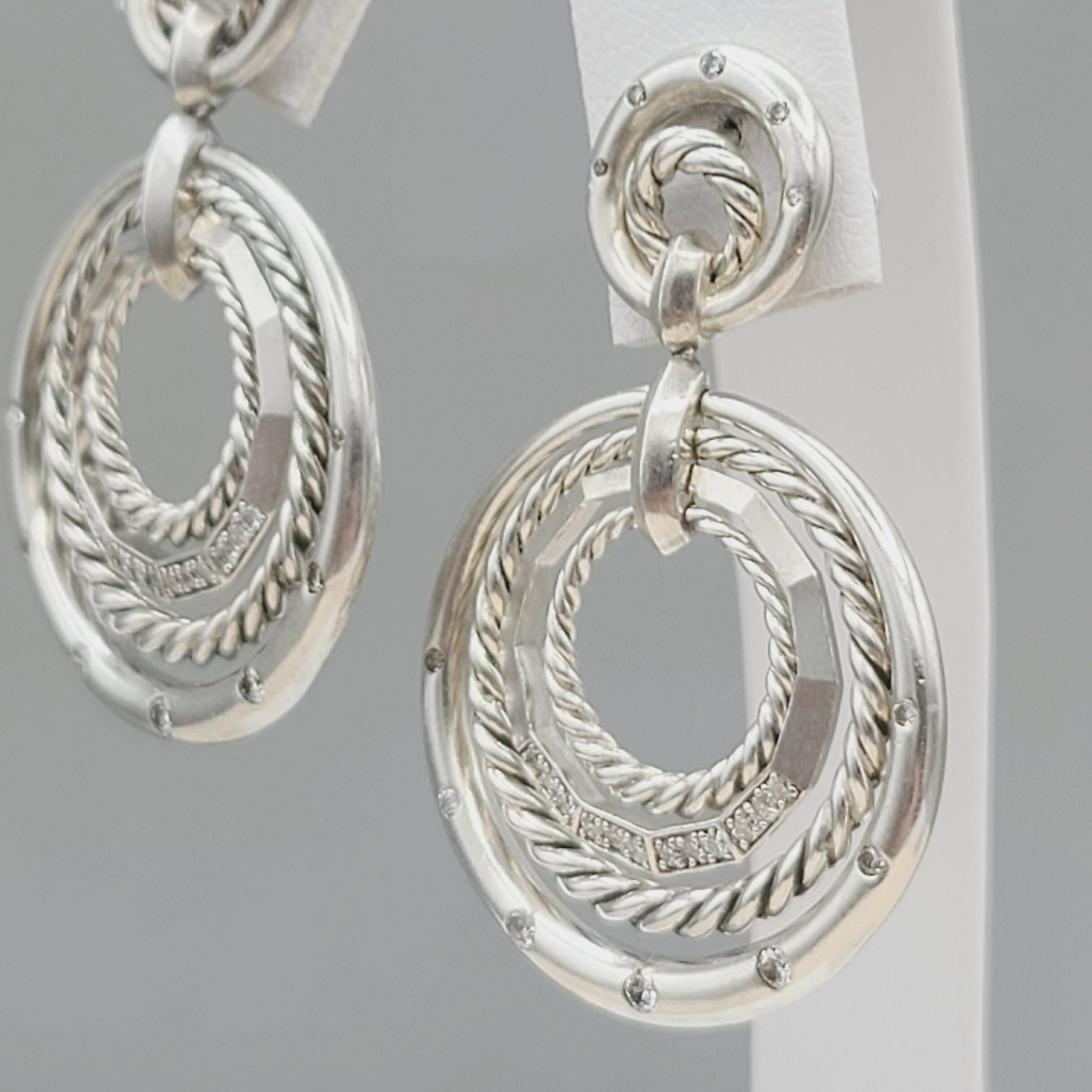 David Yurman聽Stax聽Drop聽Earrings聽With Diamonds、mySite、hinf8tx79