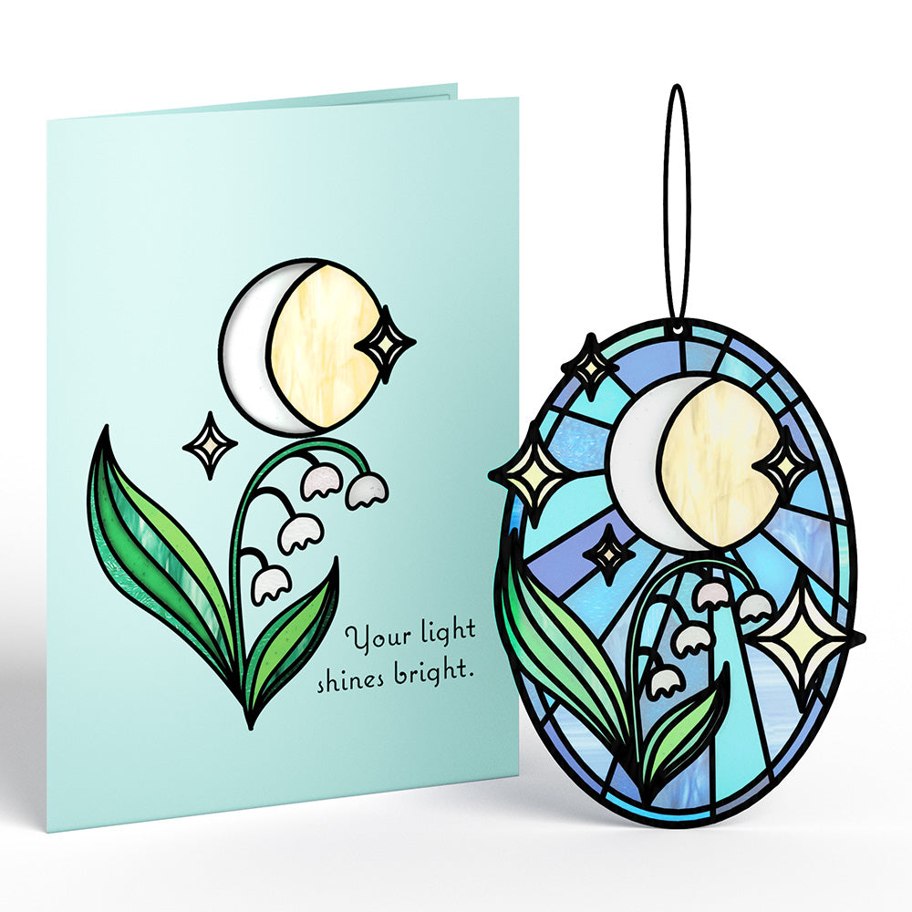 Shine Bright Twilight Bloom Suncatcher Card、mySite、solidvoid