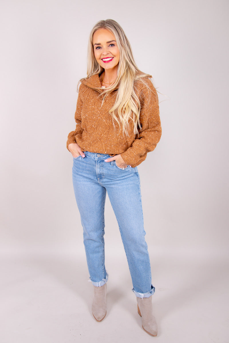 Speckled Teddy Quarter Zip - FINAL SALE、mySite、hinf8tx79