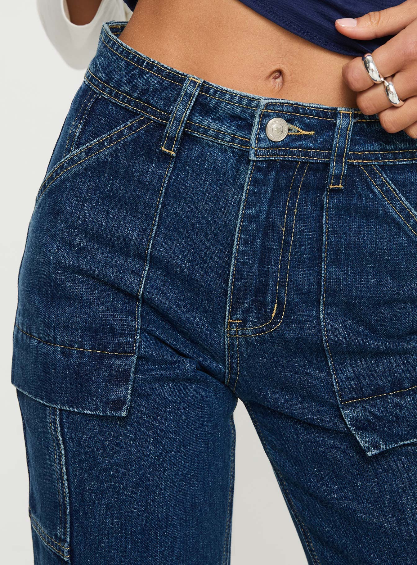 Chad Cargo Jeans Dark Wash Denim、mySite、solidvoid