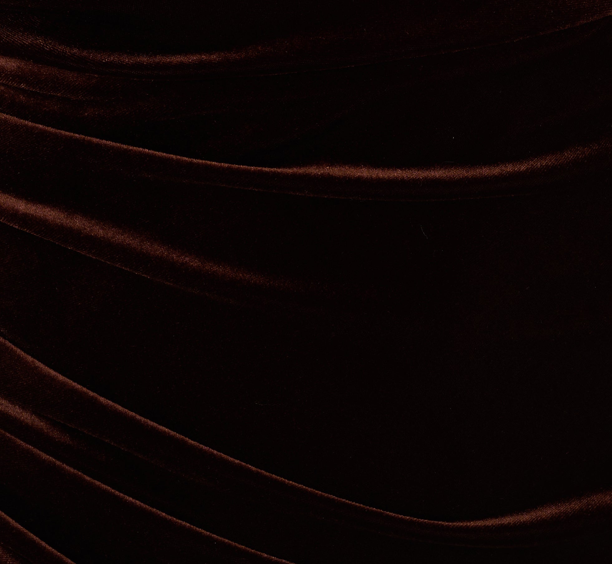 One Shoulder Draped Velvet Gown With Chain Accent In Dark Brown、mySite、solidvoid