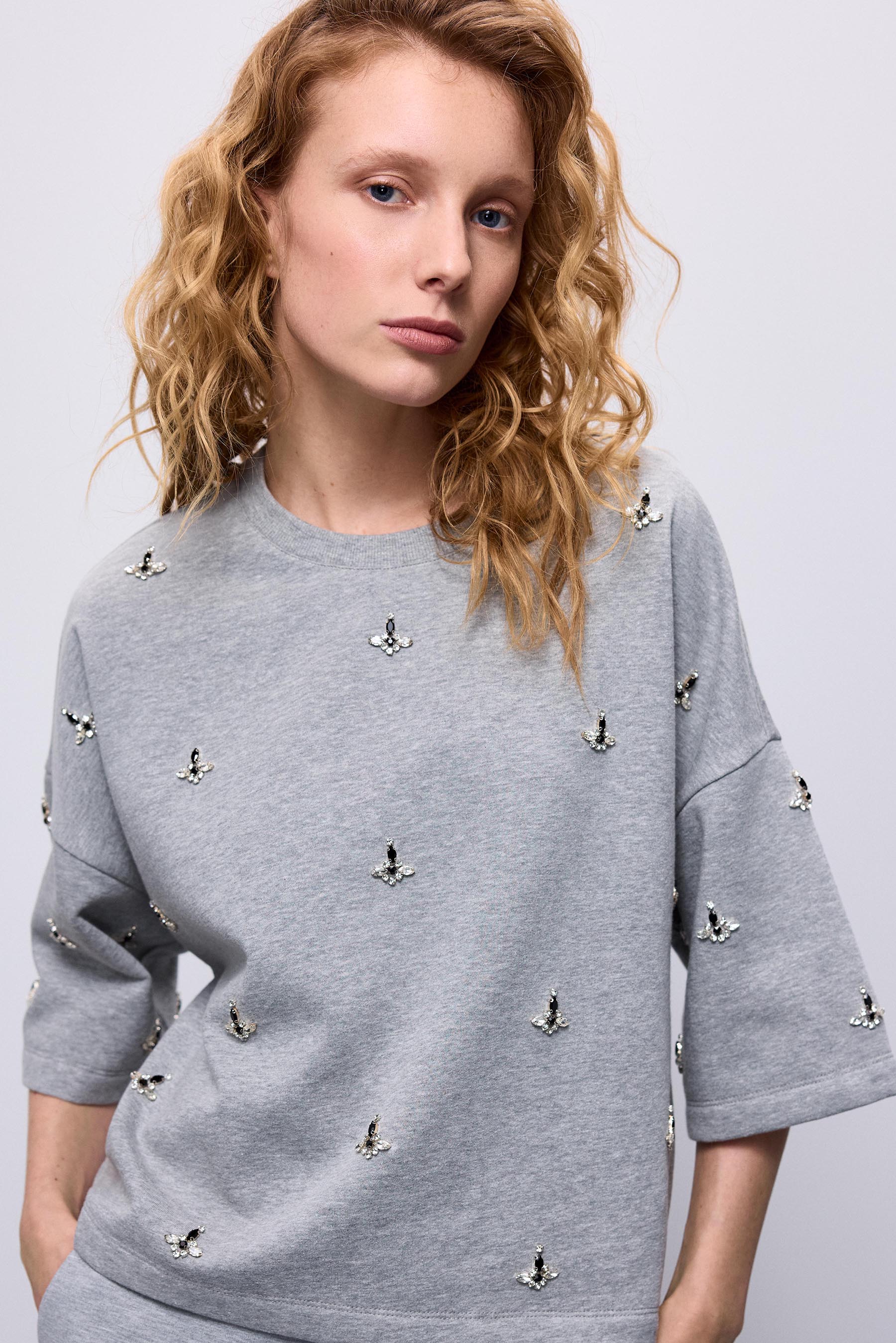 Summum Embellished Sweatshirt - Final Sale、mySite、noshort