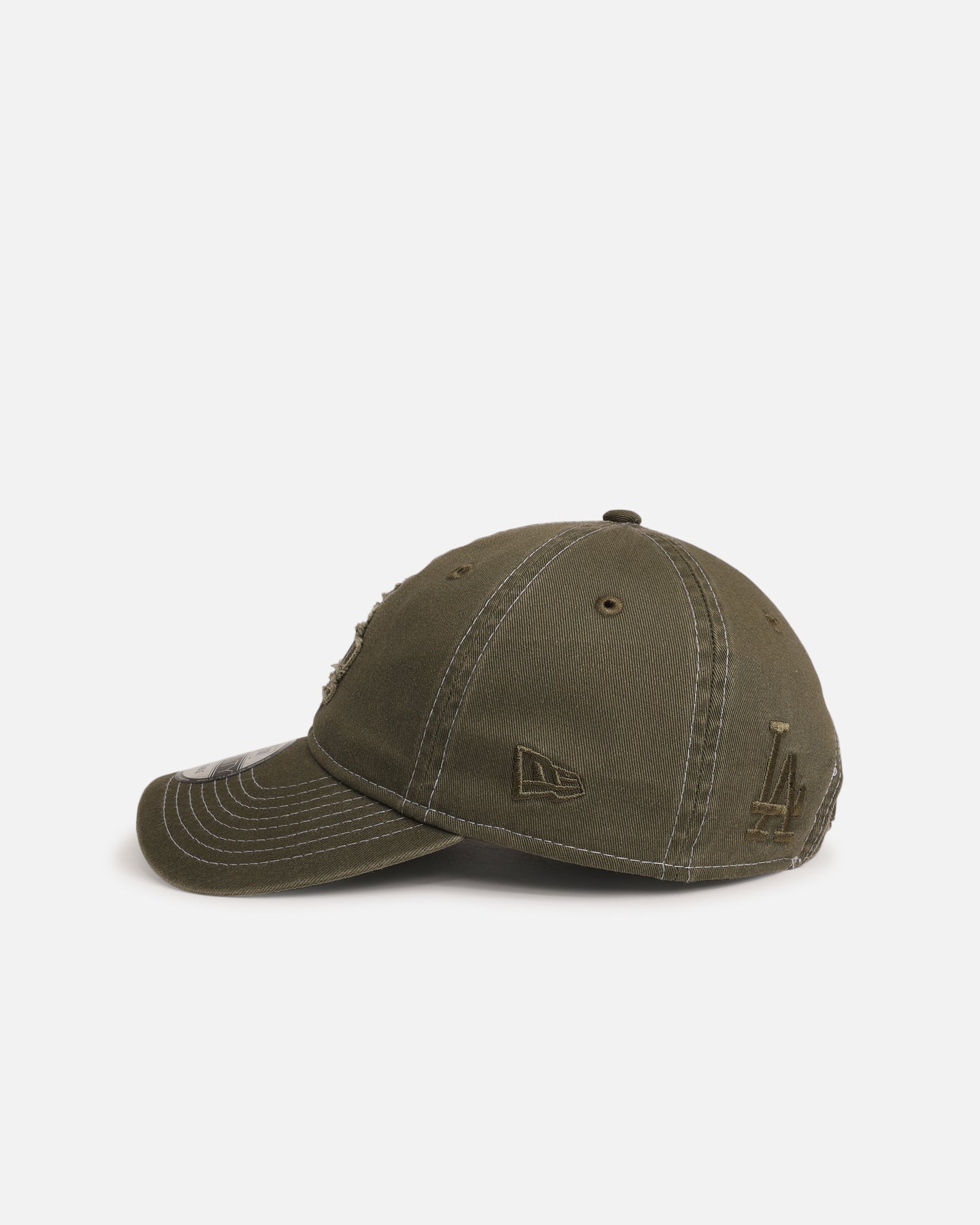 New Era Los Angeles Dodgers 'Frayed' 9TWENTY Strapback Green Med、mySite、zt4zffjzw